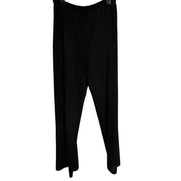 Kathy Lee Collection Black Polyester Pants SZ Large Vintage Career - Picture 1 of 7